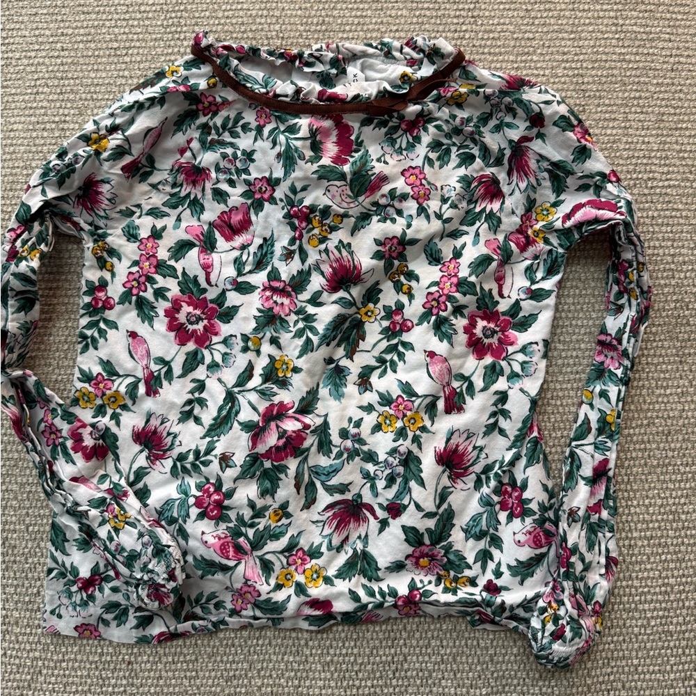 Janie and Jack 5 Floral Long Sleeve Top
